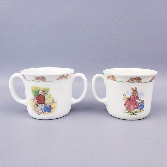 Royal Dalton Bunnykins Coffee Cups Lot 2 Coffee Mug, Beatrix Potter Peter Rabbit - Picture 3 of 11
